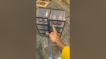 Elevate your shoe game with stacking display hacks! #shoehack