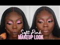 Soft Pink Eyeshadow Look For Dark Skin