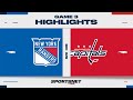 NHL Game 3 Highlights  Rangers vs Capitals   April 26 2024
