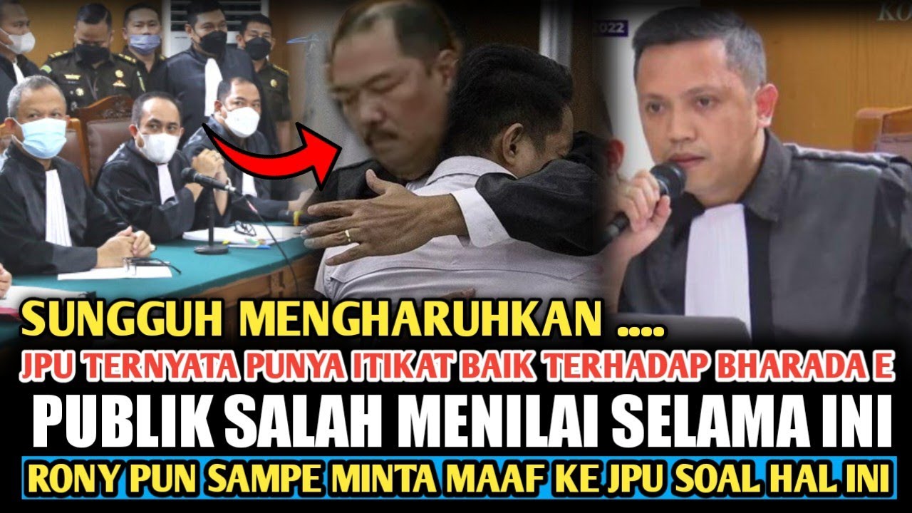 Momen Mengharuhkan‼️Rony Talapesi Sampe Minta Maaf Ke JPU Soal Hal ini‼ ...