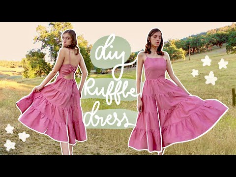 DIY Tiered Ruffle Dress | Step by Step Sundress Tutorial