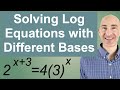 Solving Challenging Log Equations Different Bases 