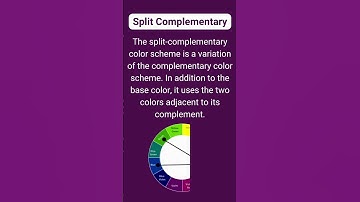 Color Scheme-Split Complementary|#shorts #colortheory #colorscheme