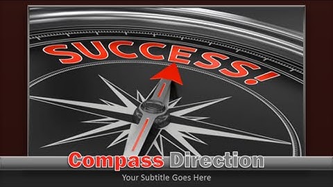 Compass Succes PowerPoint Template