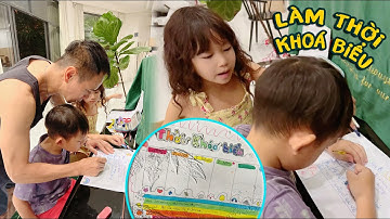 Khi tụi nhỏ làm thời khoá biểu... | Gia đình Lý Hải Minh Hà