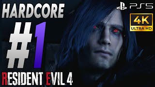 Resident Evil 4 Remake PS5 (4K) | Modo Hardcore Comentado | Capítulo 1 |
