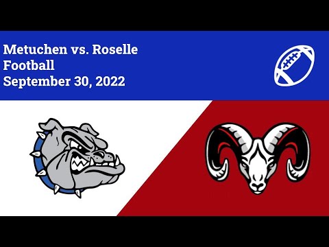 Metuchen High School Varsity Football vs. Roselle 9/30/22 (Week of Lights 2022)