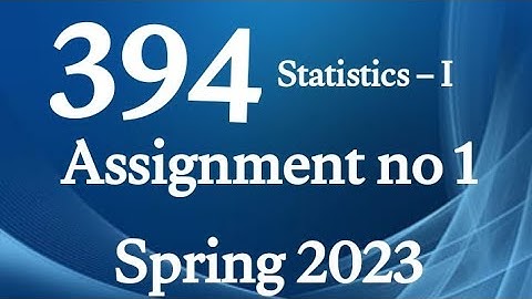 AIOU Code 394 Solved Assignment No.1 Spring 2023 #aiou #aiousolveassignments