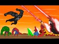 BIG HULK - BIG SPIDERMAN vs GODZILLA ATOMIC BREATH | Godzilla Cartoon Movies