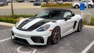 *BRAND NEW* Porsche Spyder RS and GT3RS at Cars and Coffee!