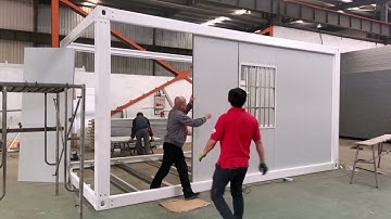 Fast install detachable container unit