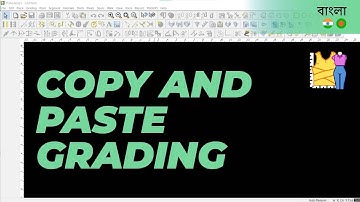 বাংলা - Copy and Paste Grading | TUKAdesign Video Help | CAD Pattern Making Software | Bangla