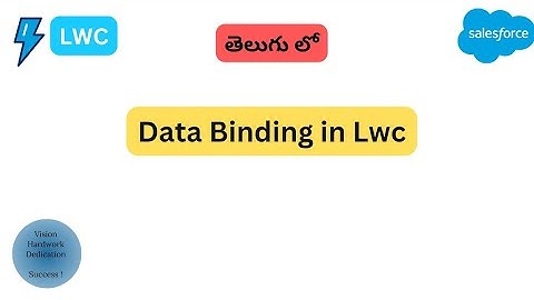 Data Binding in LWC  ||  Salesforce In Telugu