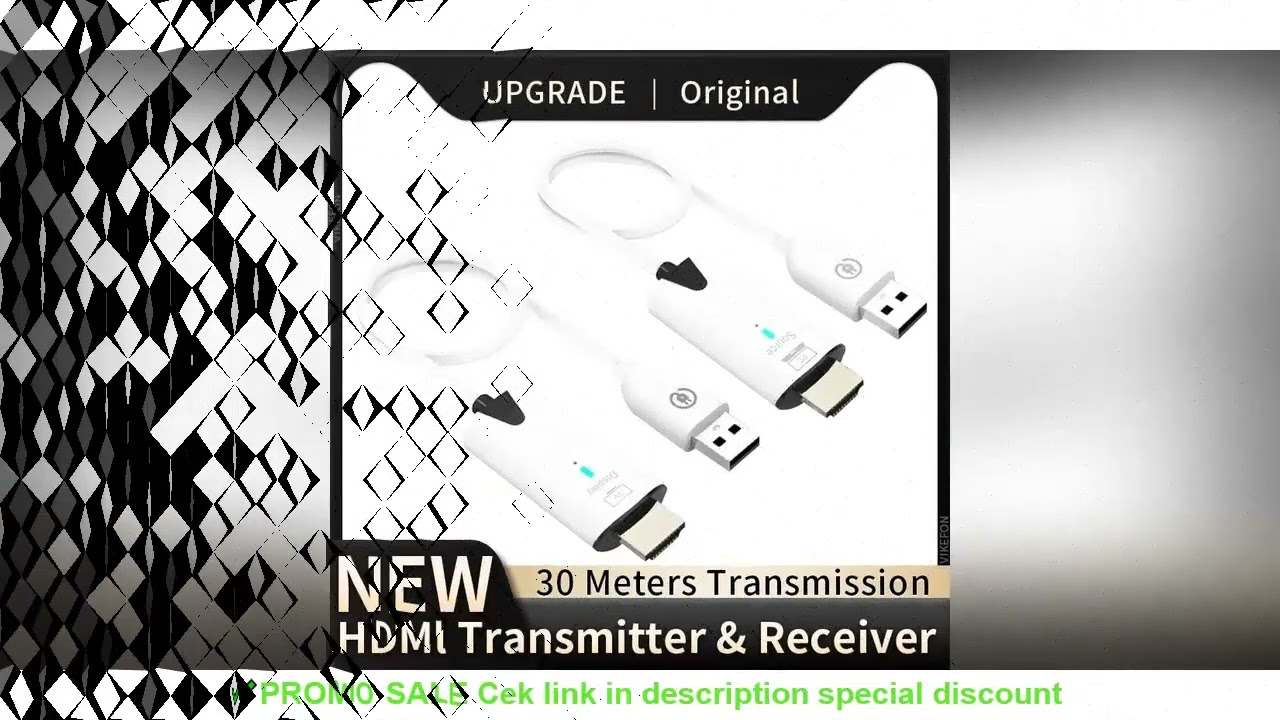 30m Wireless Video Transmitter and Receiver HDMI-Compatible Extender Display Adapter Cable Screen Mi