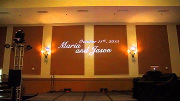 Digital Animated Custom Wedding Monogram Projections