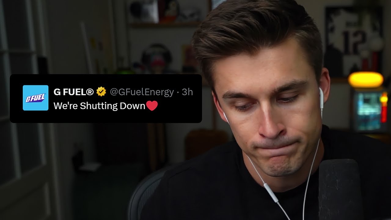 Ludwig Reacts to G Fuel Shutting Down
