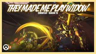 They Made Me Play Widow • Bastion on King's Row • Overwatch 2 (Quick Play)
