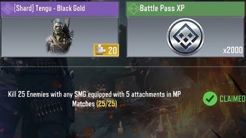 Call Of Duty Mobile Kill 25 Enemies with any SMG equipped with 5 attachments in MP Matches