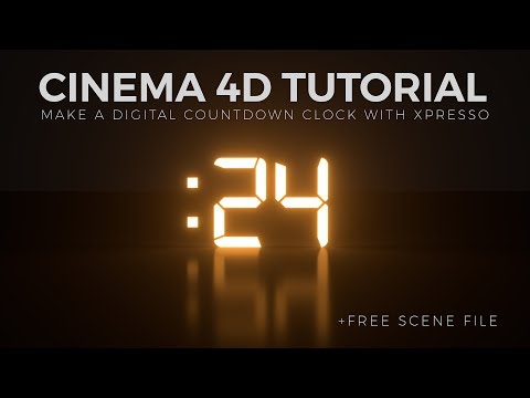 How To Create a Digital Countdown Clock in Cinema 4D + Freebie