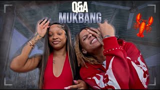 LOOK WHO IT IS🙈  FIRST Q&A   MUKBANG W TAY❤️ @whytayyy