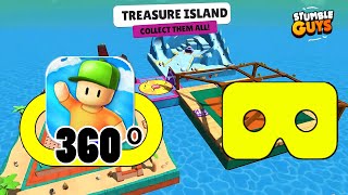 0.46 New Treasure Map 360° Gameplay | 360° Gameplay In Stumble Guys | 0.46 Update New Map Gameplay