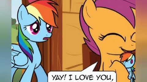 Rainbow Dash and scootaloo