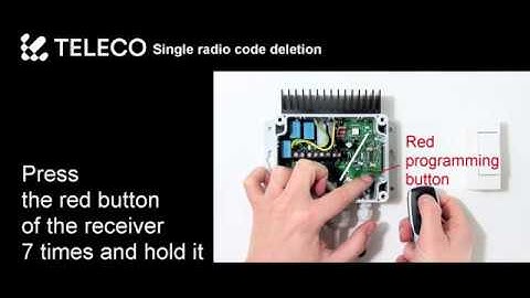 Radio codes deletion
