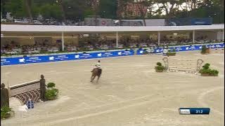 Winning jump off round in the LGCT Grand Prix of Rome - Malin Baryard-Johnsson and H&M Indiana