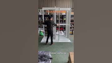 High quality srone push pull display stand metal display rack.#displaystand #exhibition #stone