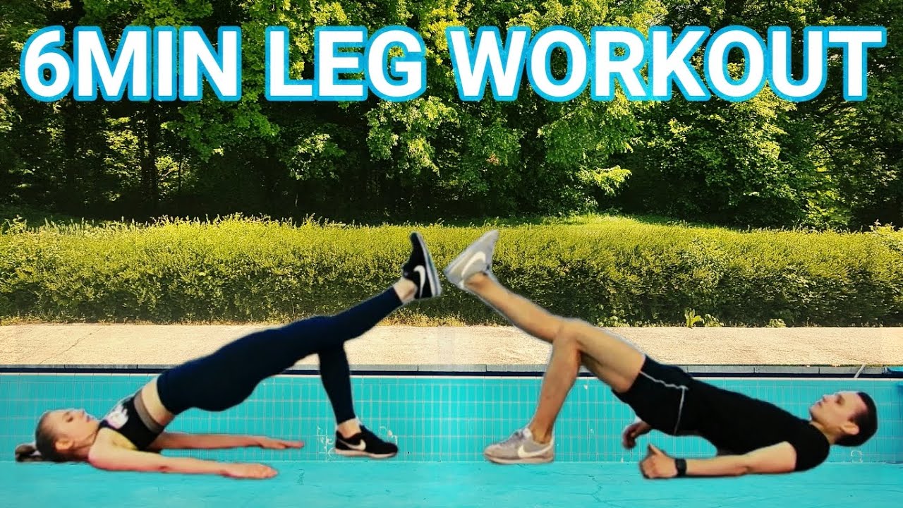 6MIN LEG WORKOUT | Leg day challenge | QUICK lower body burnout * HIIT ...