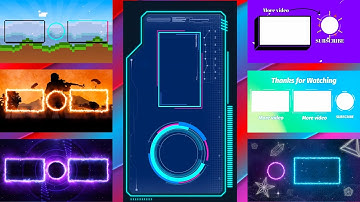 Top 7 Neon YouTube Endscreen Outro Templates No Text (Free Download)