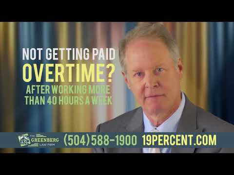 Jeffrey T. Greenberg - Not Getting Paid Overtime?