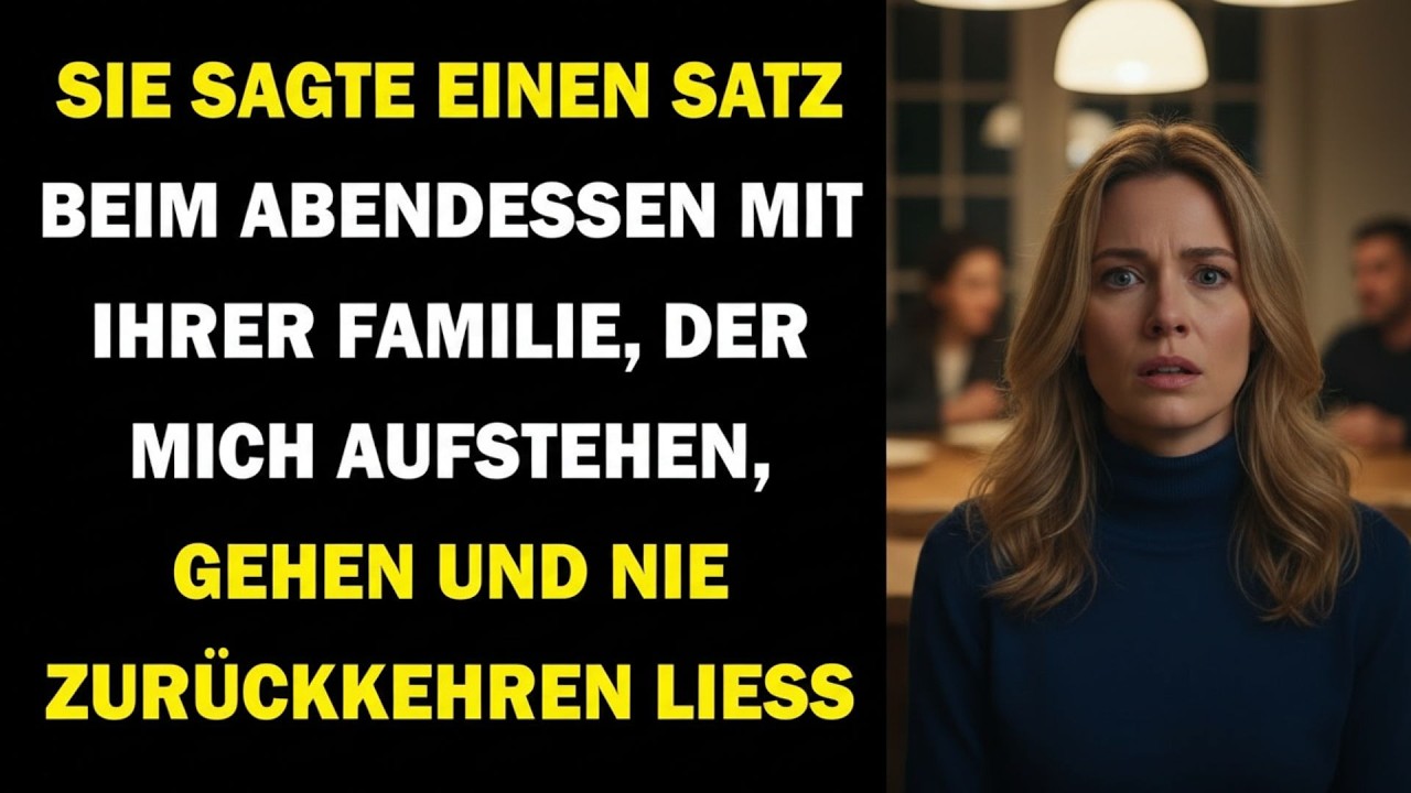 🔥Ein Satz beim Familienessen zerstörte alles – also stand ich auf und ging für immer🔥
