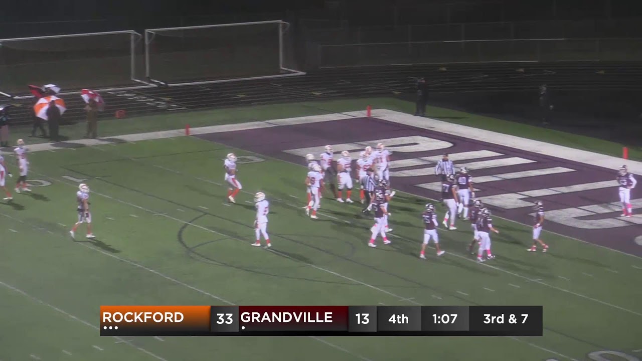 Grandville Football Vs Rockford (With commentary) YouTube