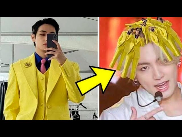 BTS V's Yellow Suit From The 2021 GDAs Is Our New Favorite Meme