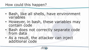 “Shellshock” bash code injection vulnerability