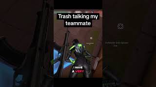 I don't trash talk often, but when I do this happens...