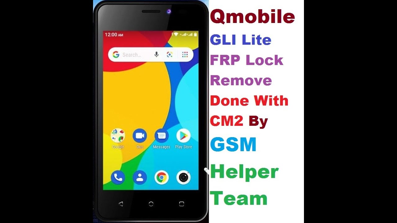 Qmobile Gli Lite FRP Lock Remove Done With CM2 By ( GSM Helper Team )