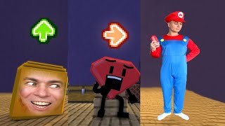 FNF Character Test Gameplay VS Minecraft Animation In Real Life | Battle for Corrupted Island +