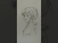 Cute Anime Girl sketch 👩||#shorts #youtubeshorts #shortvideo #anime #animeart #cuteanimegirl