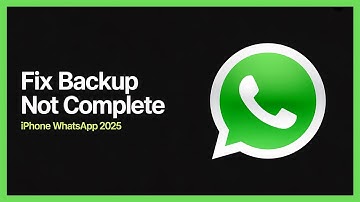 How To Fix Backup Not Complete Last Backup Unknown On WhatsApp iPhone