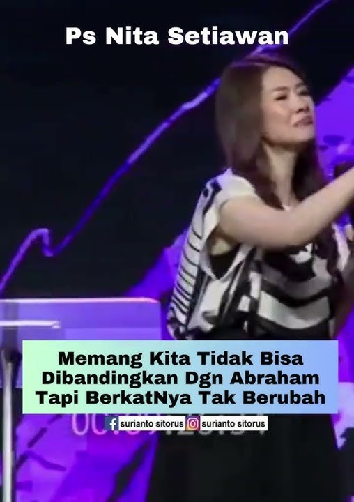 VIRAL !!! Memang Kita Tak Bisa Dibandingkan Dgn Abraham Tapi BerkatNya Tak Berubah II PNita Setiawan