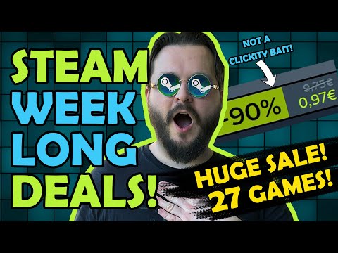 Steam Weeklong DEALS! ENORMOUS Sale! - 27 AWESOME GAMES!