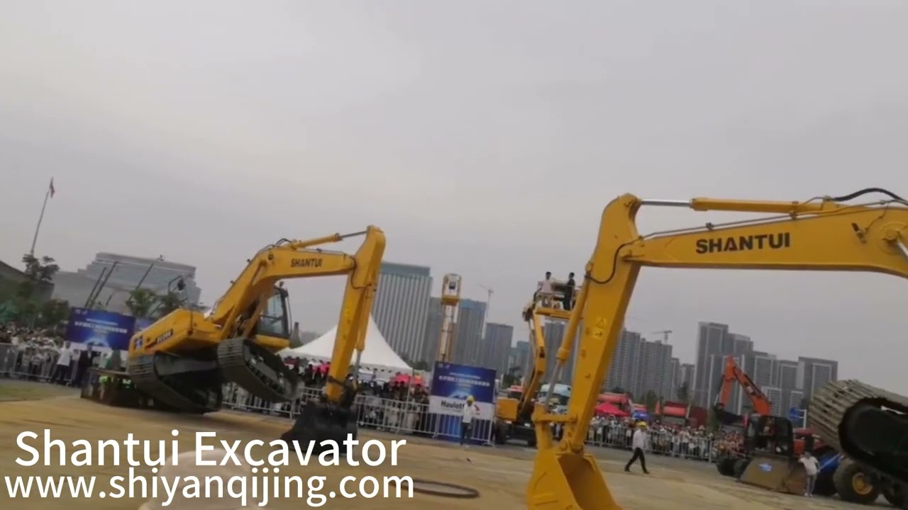Shantui Heavy-Duty 21t Hydraulic Crawler Excavator display #shantui #xcmg #constructionequipment