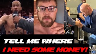 Dana White signs Derrick Lewis's cup, Bryce Mitchell responds to Sean Woodson call out.