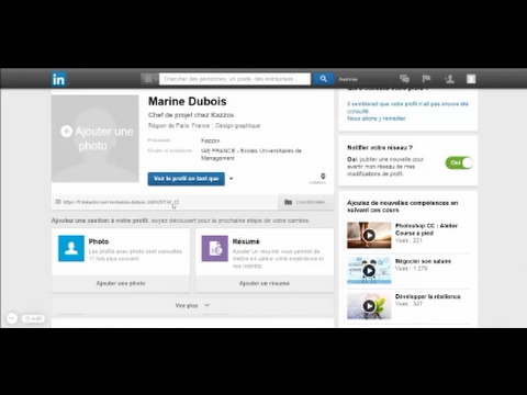 Personnaliser l'URL de son profil LinkedIn