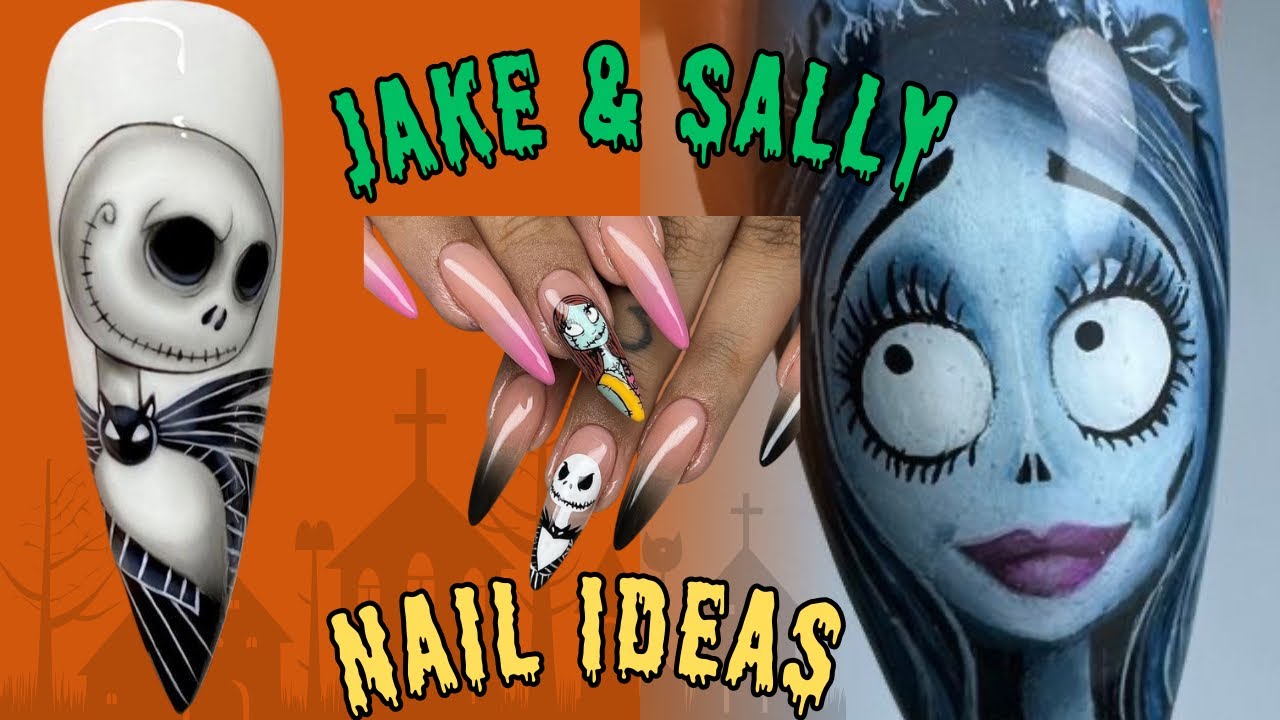 💀✨ Jack & Sally Nail Art Ideas | Nightmare Before Christmas Nails Tutorial 2025 🎃👻