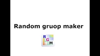 Random group maker. Free Windows application screenshot 2