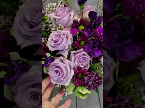 purple roses/ Berkshire NY florist/ Darlene's flowers