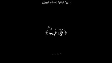 أجمل وأفضل حالات واتس اب دينيه 🖤 قرآن كريم بصوت القارئ : سالم الرويلي || 🌘😴 ( مقاطع قرآن )😴